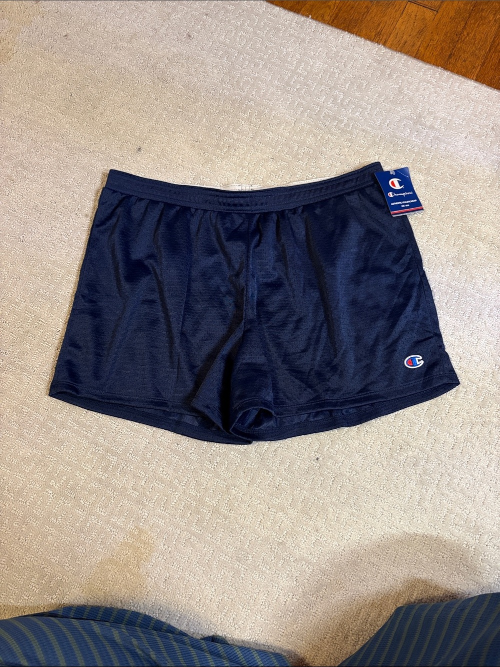 Champion Women's Navy Athletic Mesh Shorts